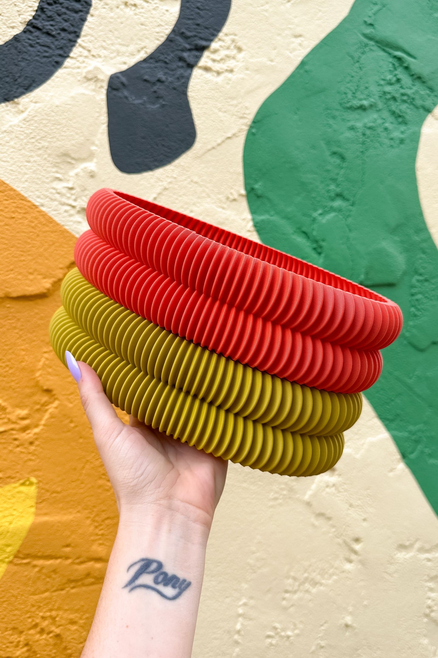 Double Oval Stacking Tray